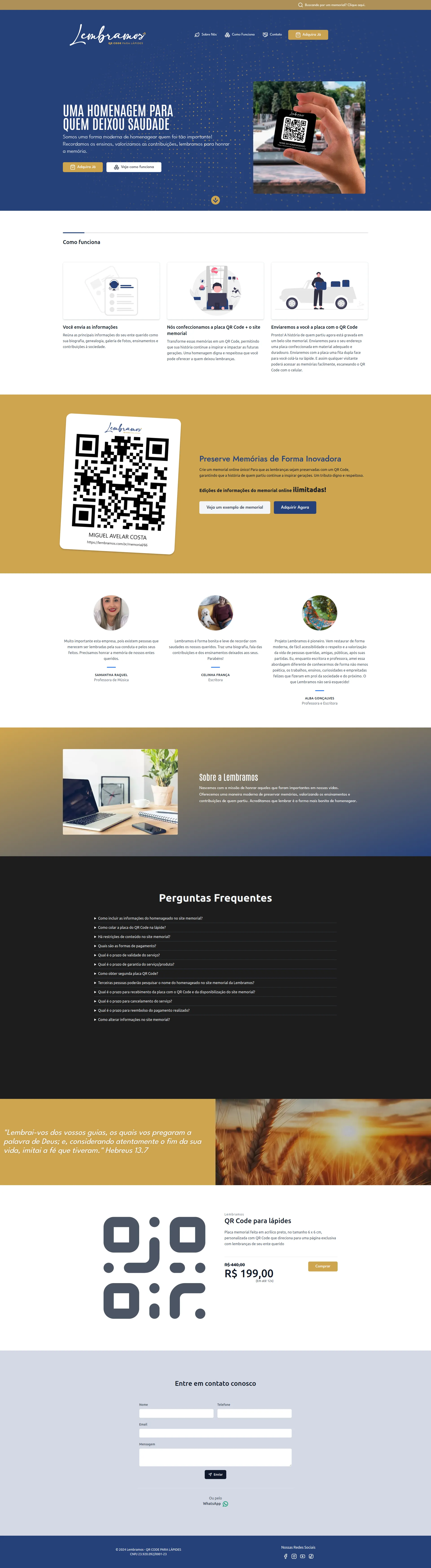 Lembramos - QrCode Para Lápides